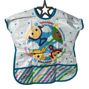 Vintage Teletubbies Vinyl Bib Blue Trim 1998 Ragdoll
